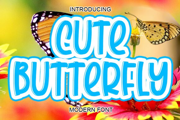Cute Butterfly: A Playful Font for Creative Projects