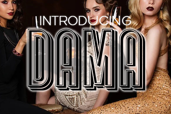 Dama: The Assertive Display Font for Bold Visuals