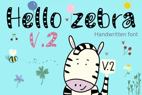 Hello Zebra: A Sweet Display Font for Creative Projects