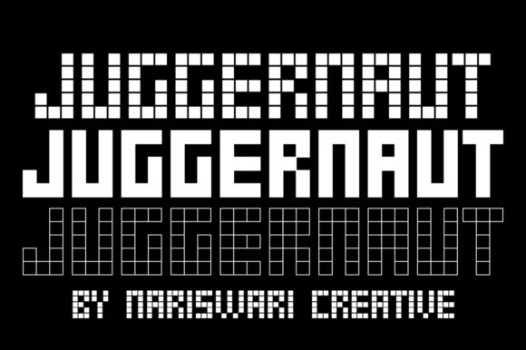 Juggernaut: The Bold Display Font for Modern Creators