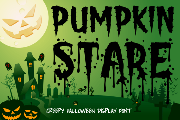 Pumpkin Stare: A Halloween Display Font with Personality