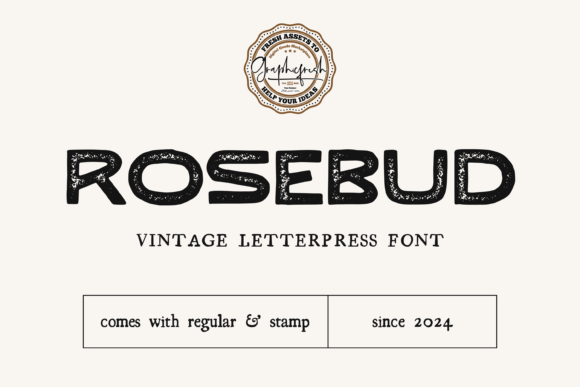 Rosebud: The Vintage Display Font with Modern Soul