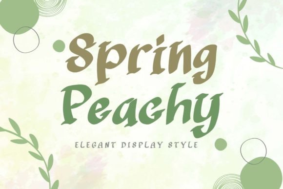 Spring Peachy: A Display Font for Fresh, Modern Branding