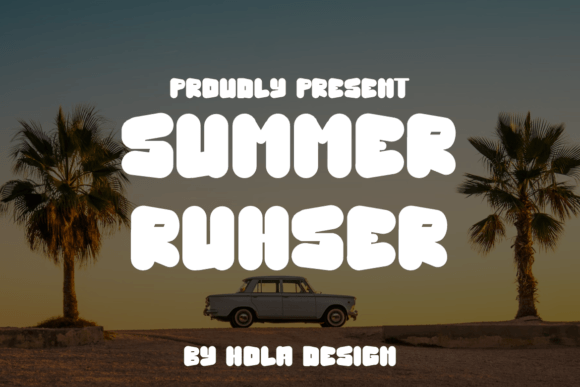 Summer Ruhser: The Bold Display Font for Vibrant Designs